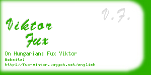 viktor fux business card